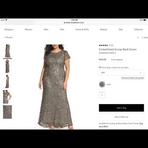 Adrianna papell gown size 18w